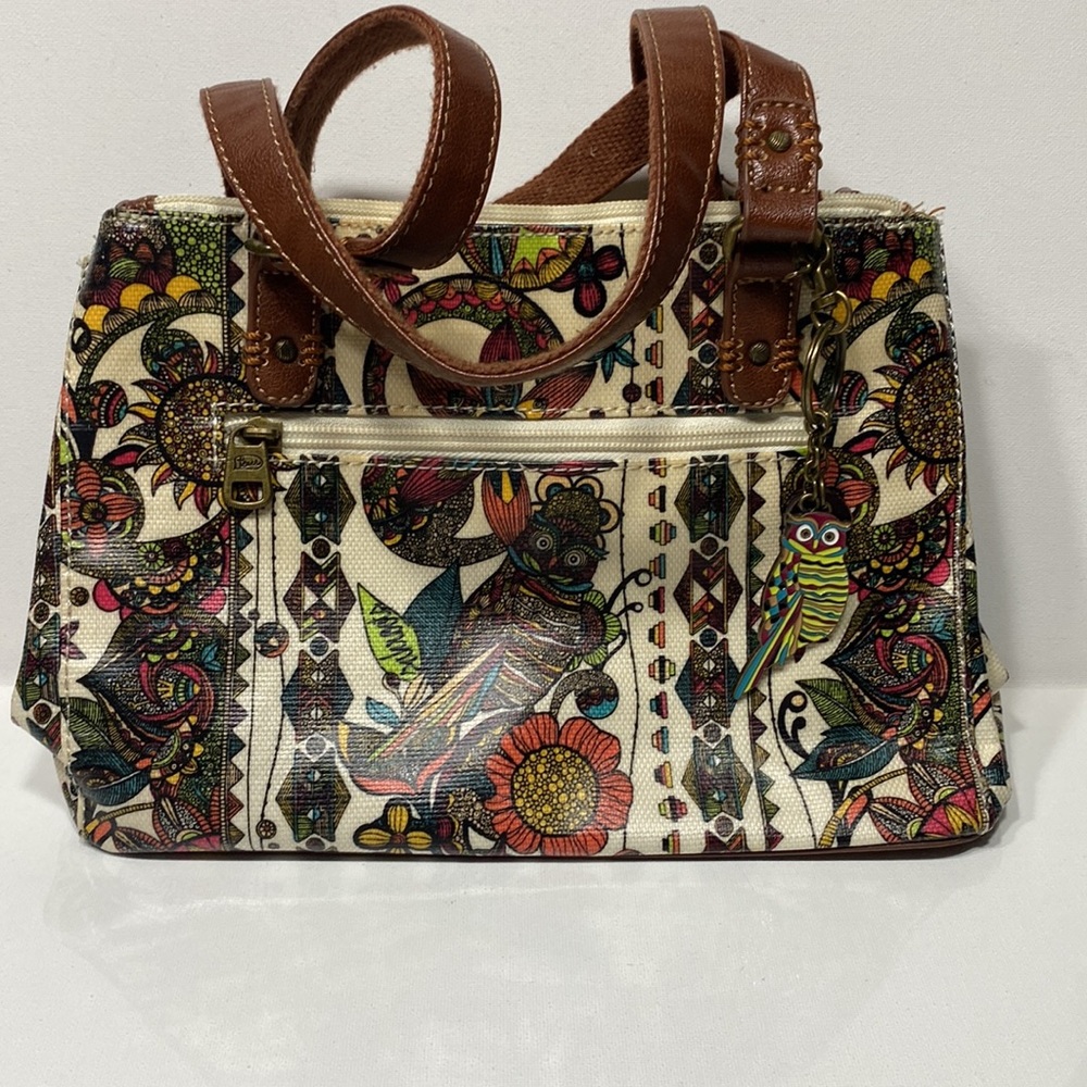 Sakroots Owl Design Shoulder Bag